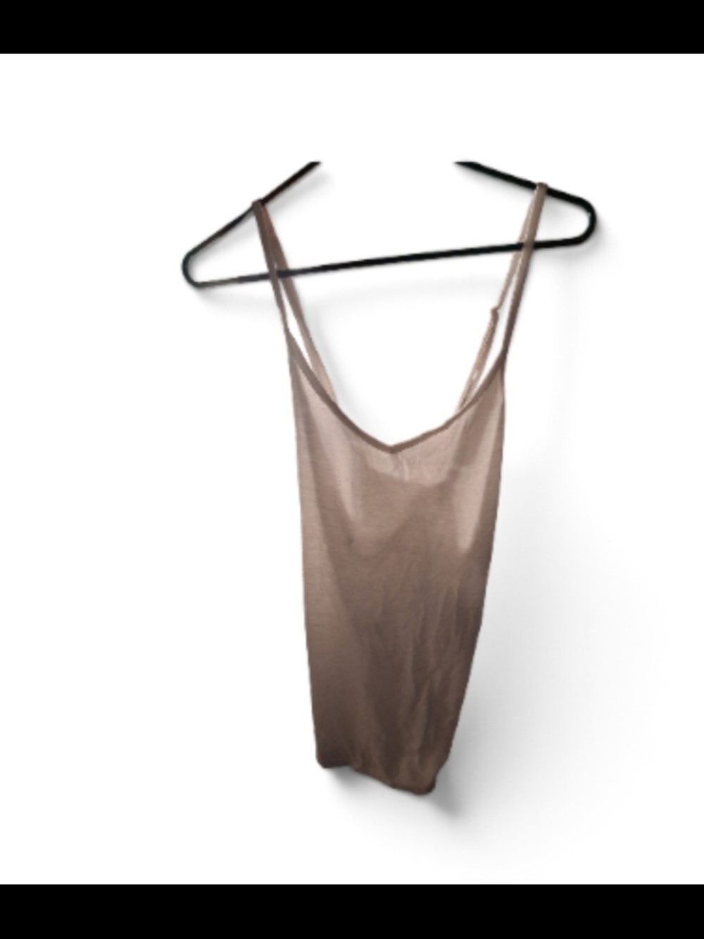 Splendid Taupe Scoop Neck Spaghetti Strap Cami